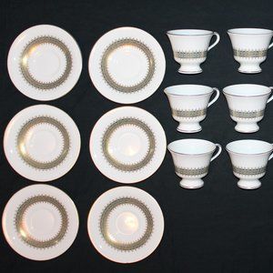 Wedgwood Argyll Bone China 15pc Tea Set